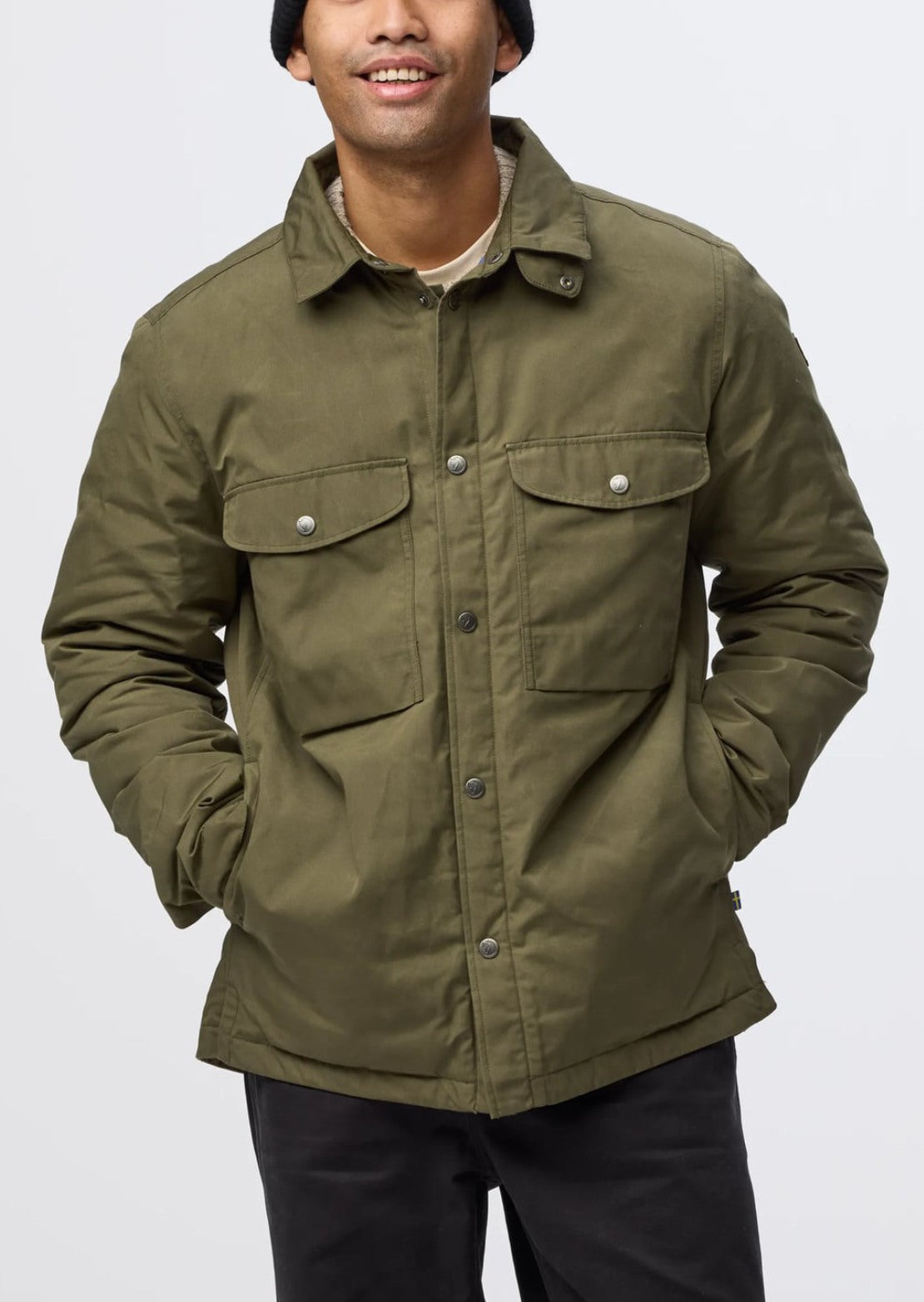 Fjallraven Men's Ovik Down Shirt Jacket Laurel Green