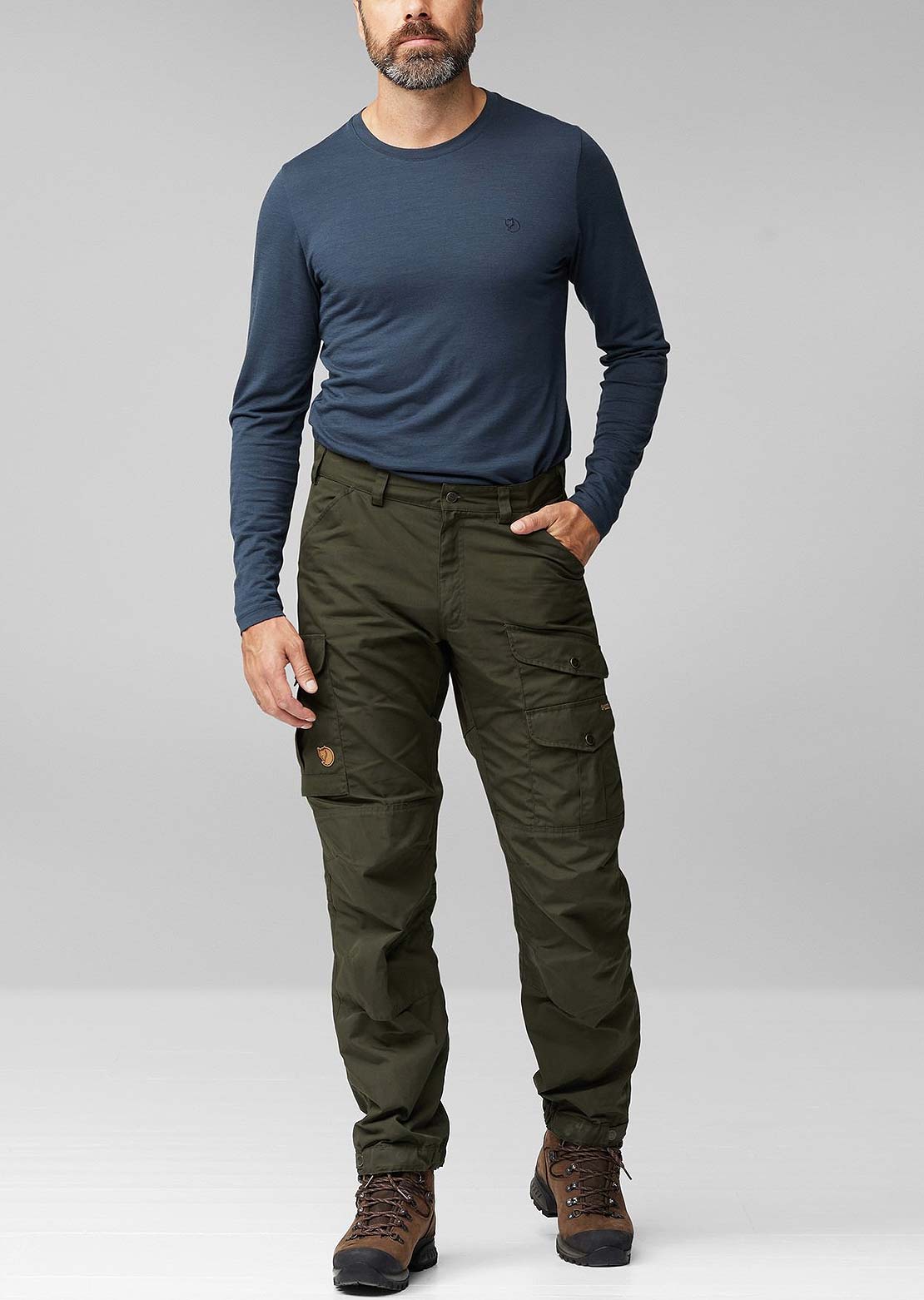 Fjallraven Men's Vidda Pro Regular Trousers Dark Olive/Black