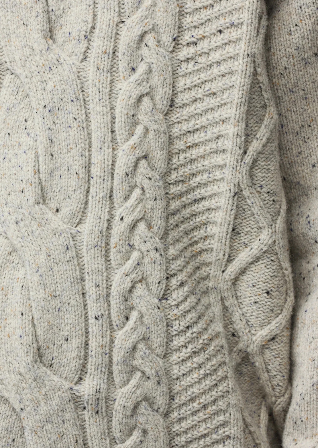 Fjallraven Women's Ovik Cable Knit Sweater White Chalk