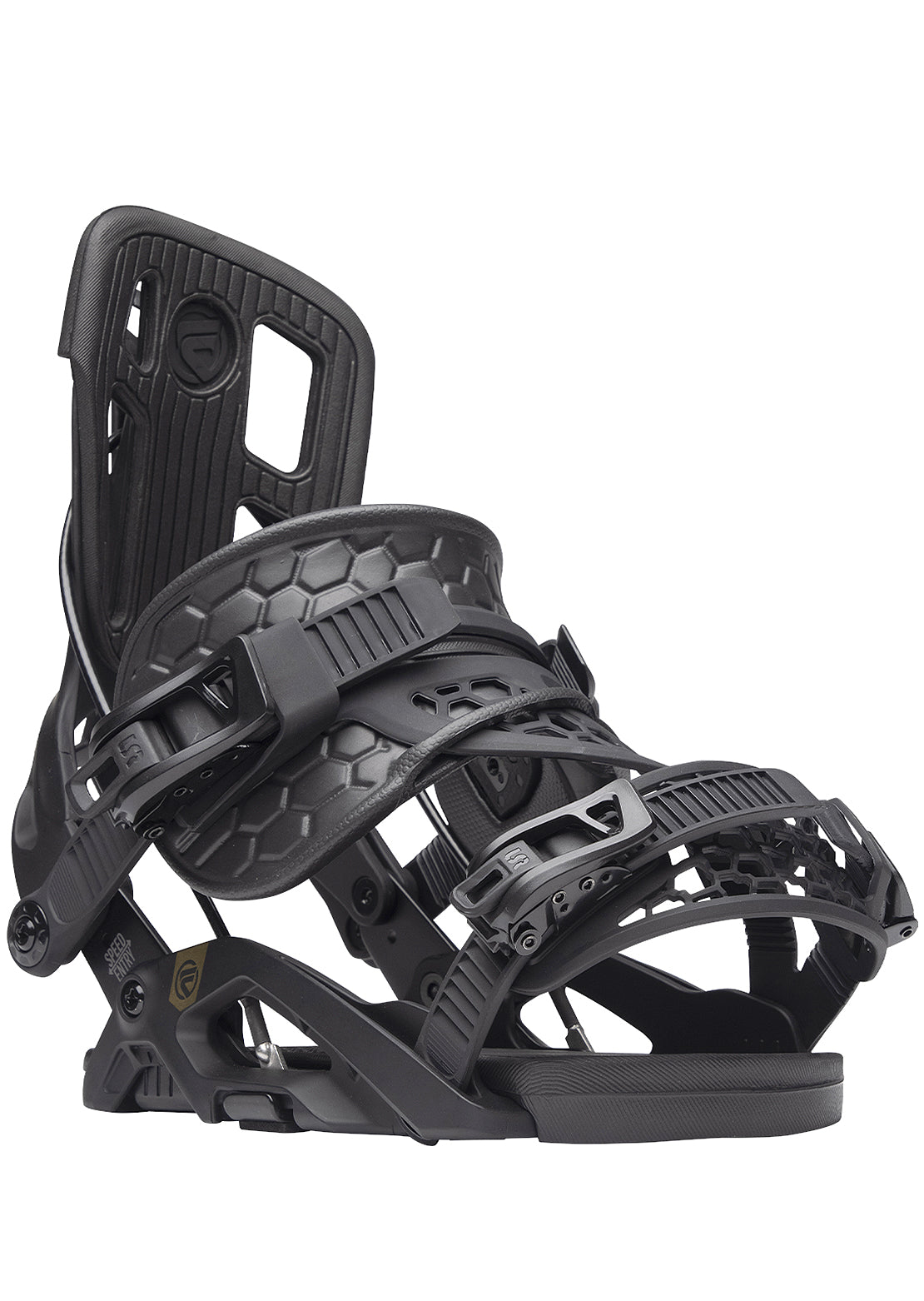 Flow Men&#39;s Fuse Hybrid Snowboard Bindings Black