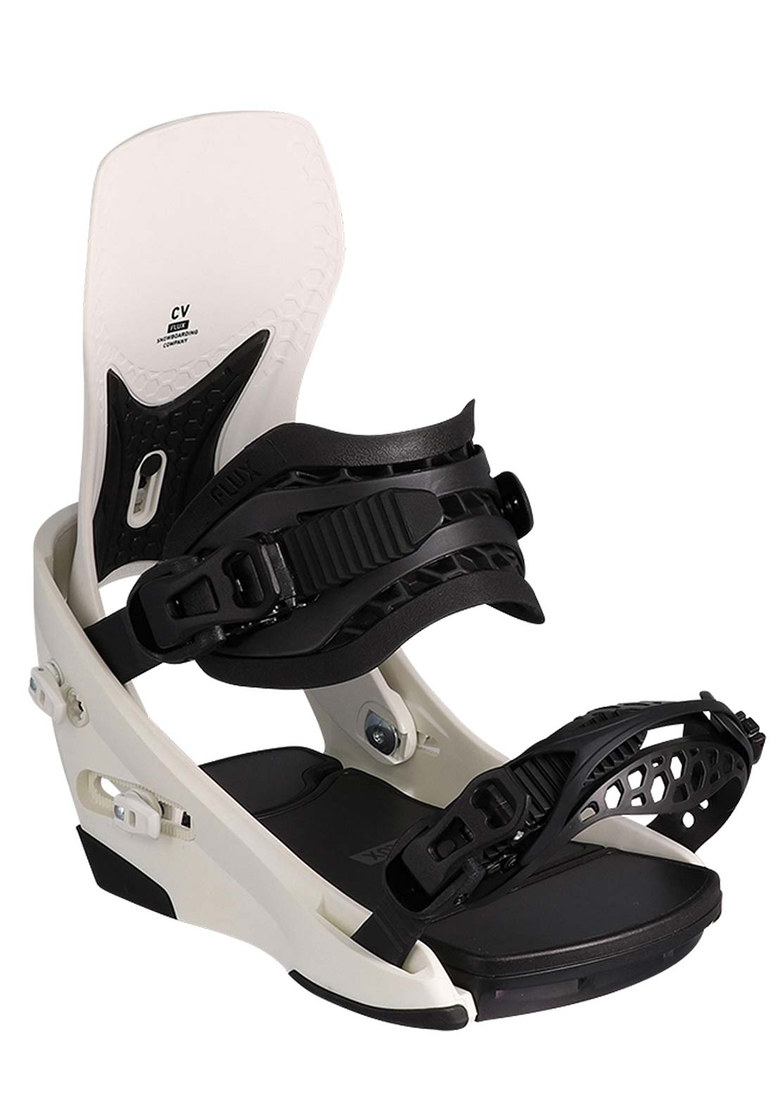 Flux Unisex CV Snowboard Bindings Off White