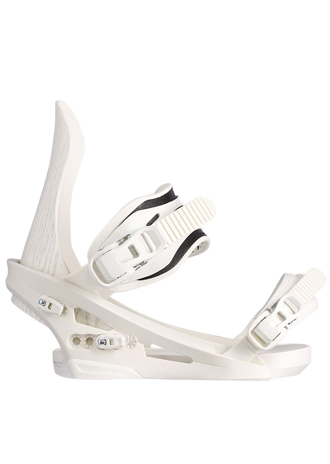 Flux Unisex SR Snowboard Bindings White Wood