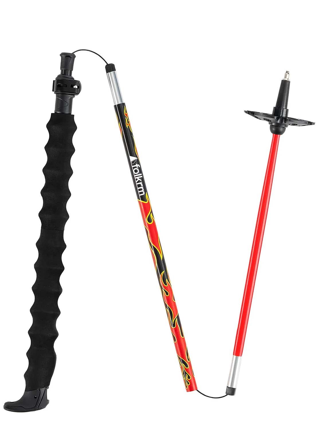 Folkrm Unisex Kulshan Adjustable Folding Poles Flame