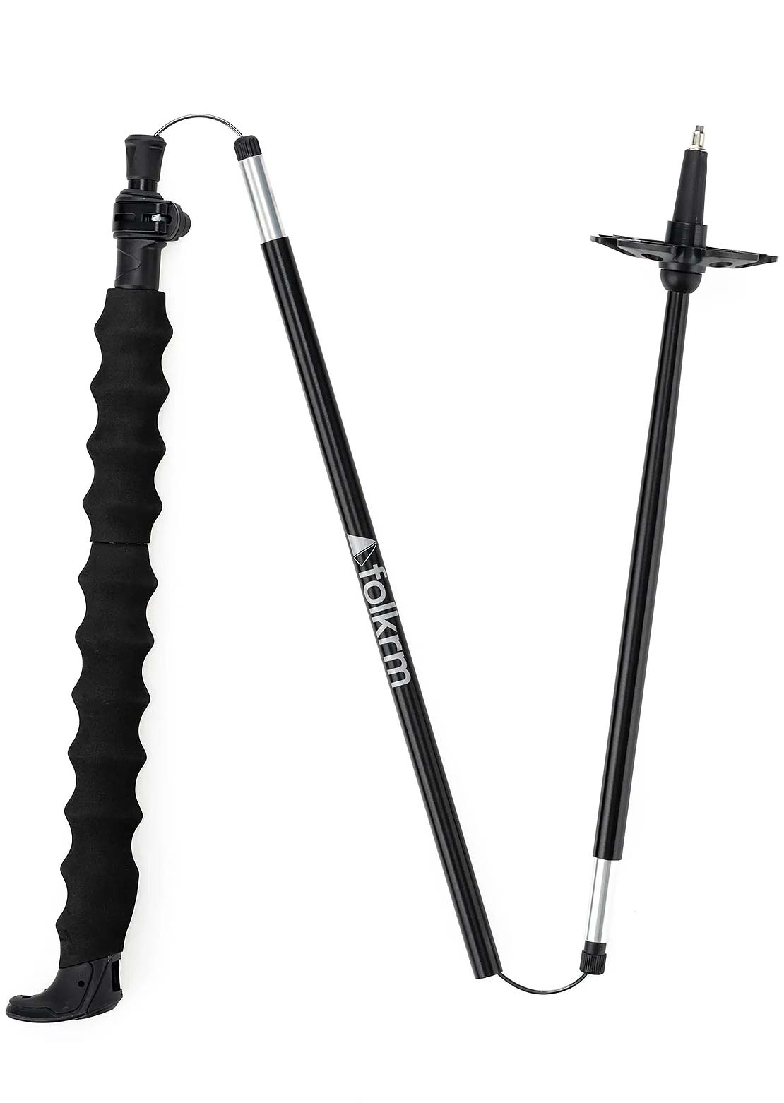 Folkrm Unisex Kulshan Adjustable Folding Poles Onyx Black