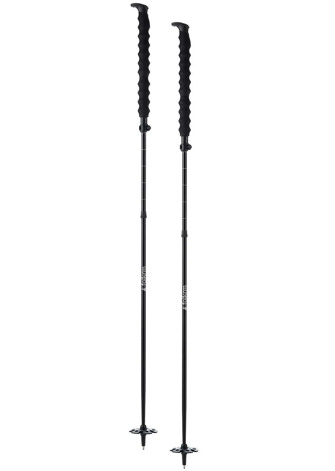 Folkrm Unisex Kulshan Adjustable Folding Poles Onyx Black