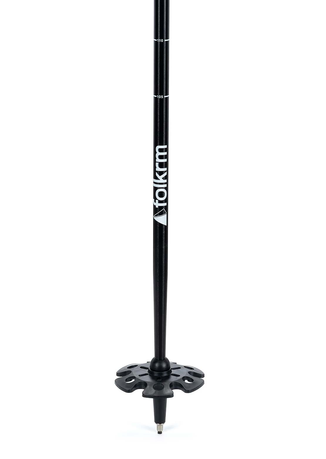 Folkrm Unisex Pahto Ski Poles Onyx Black