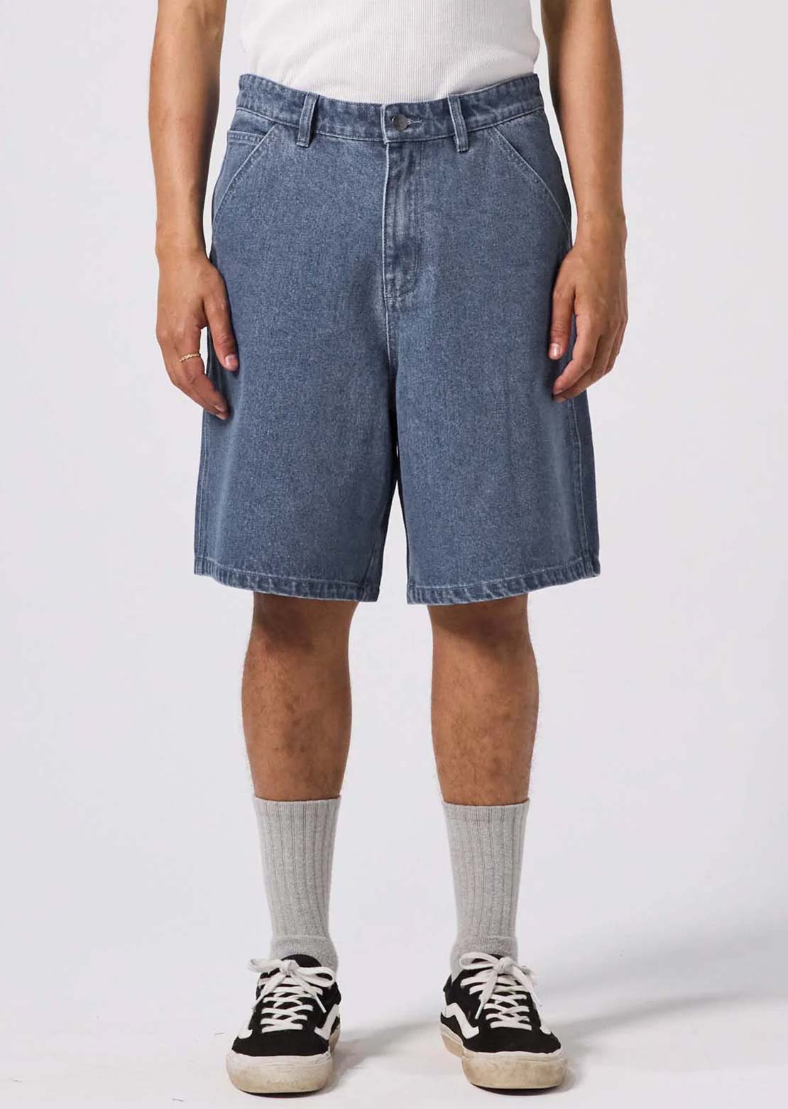 Former Men's Reynolds 21 Denim Walkshorts Mid Blue
