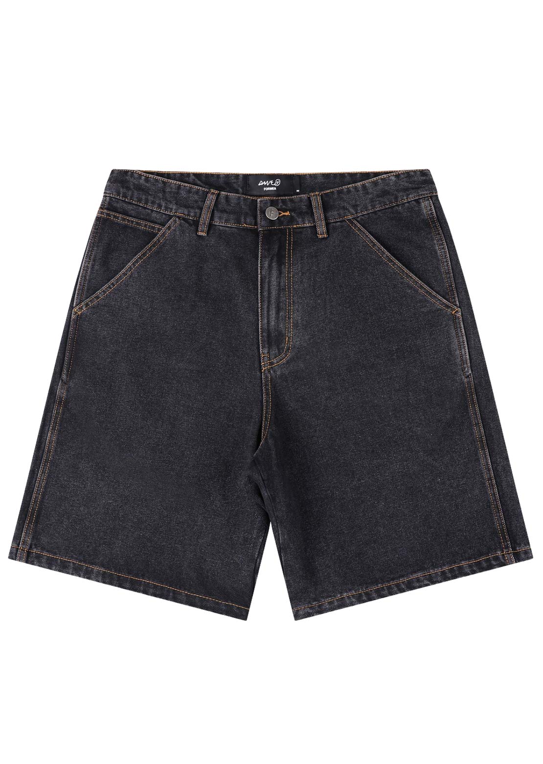 Former Men's Reynolds 21 Denim Walkshorts Washed Black