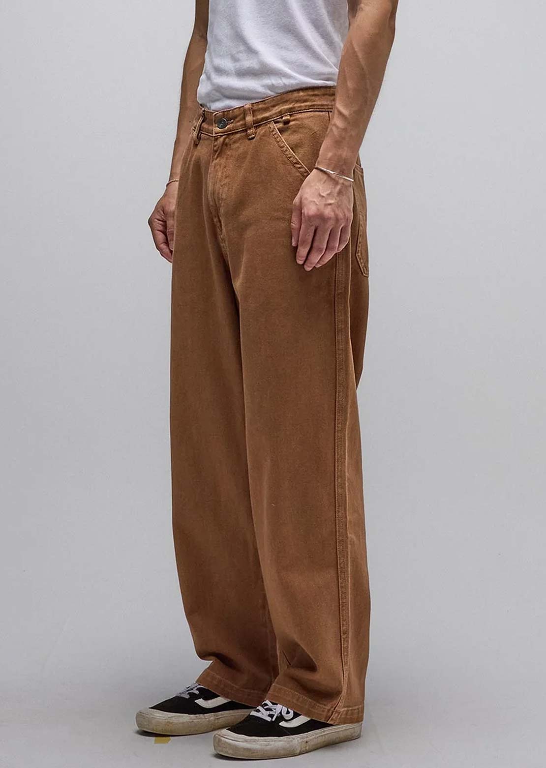 Former Men's Reynolds Overdye Denim Pants Washed Brown
