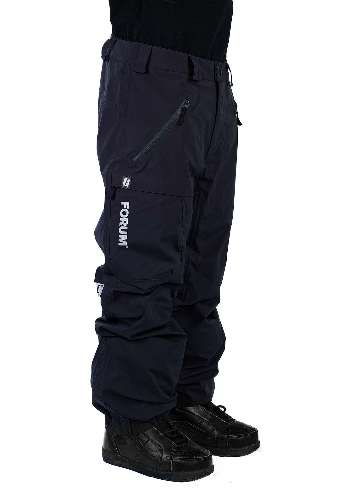Forum Men's 3-Layer All-Mountain Snowboard Pants Black