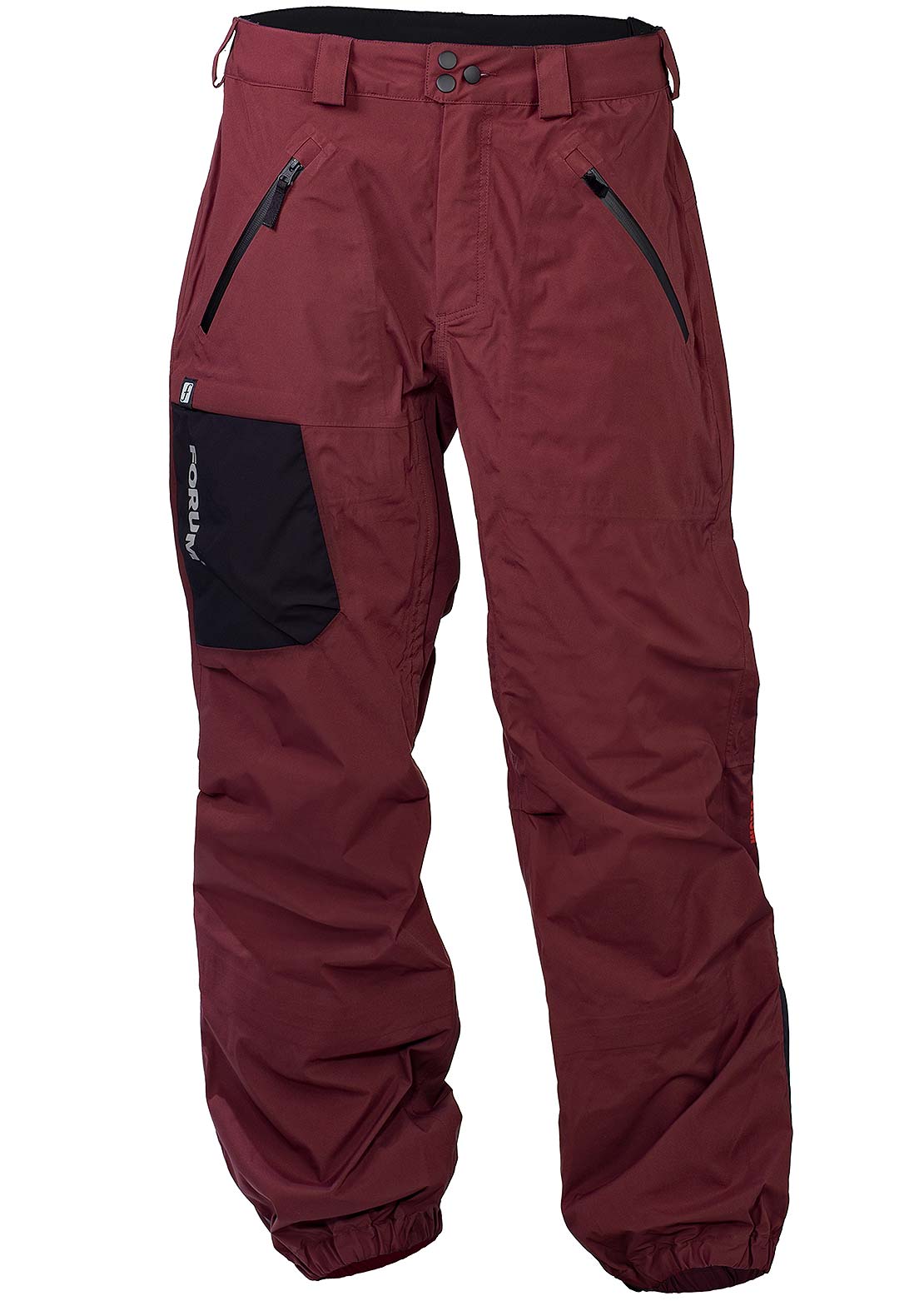 Forum Men's 3-Layer All-Mountain Snowboard Pants Dried Blood