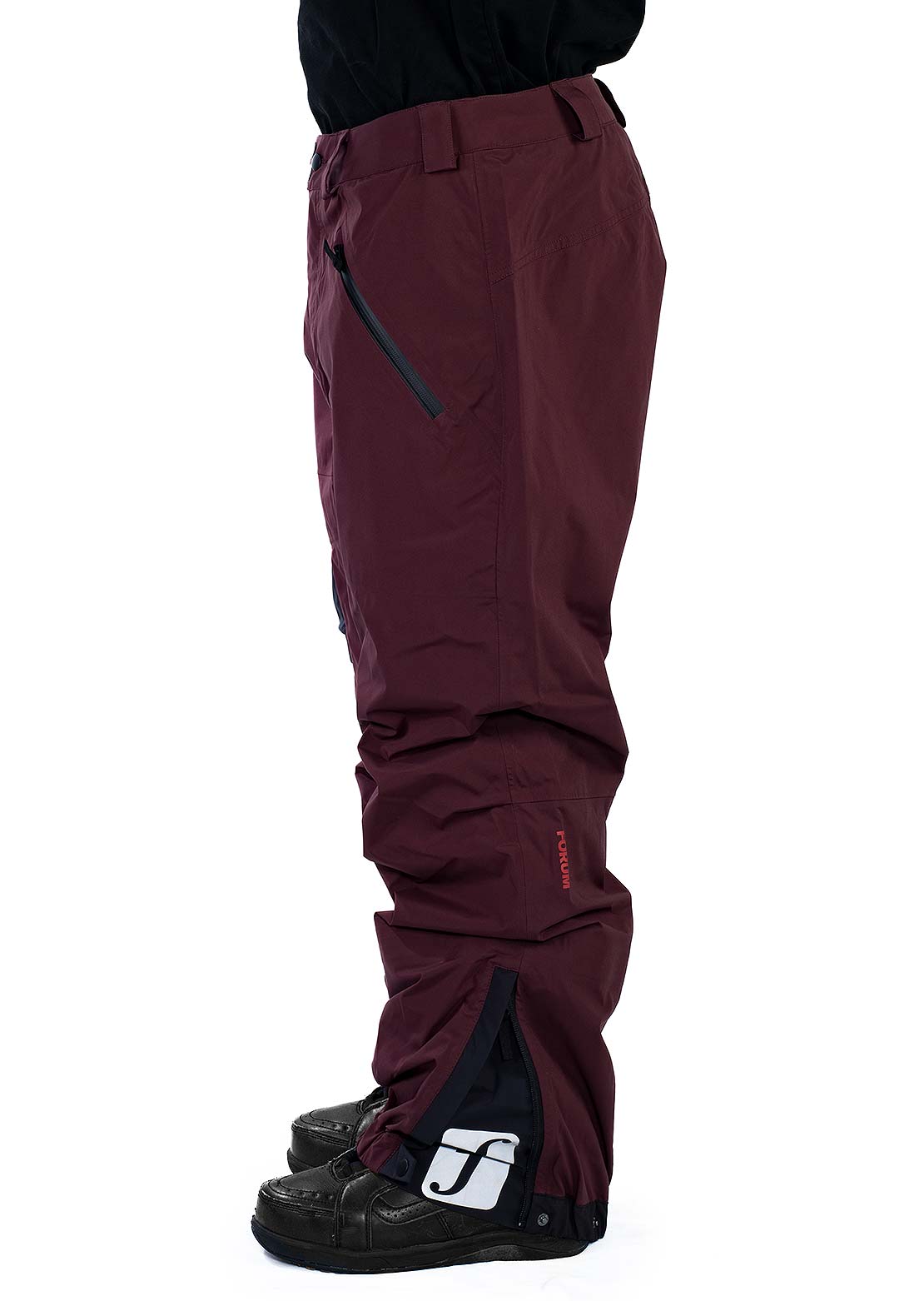 Forum Men's 3-Layer All-Mountain Snowboard Pants Dried Blood