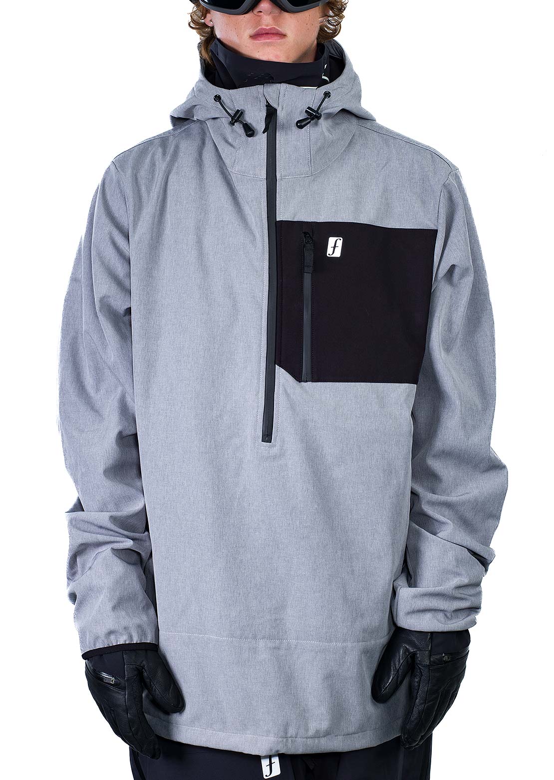 Forum Men's Riding Softshell Anorak Magnet Gray