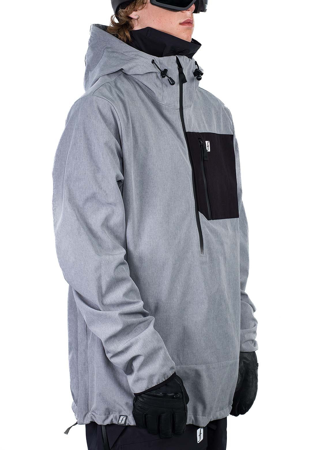 Forum Men's Riding Softshell Anorak Magnet Gray