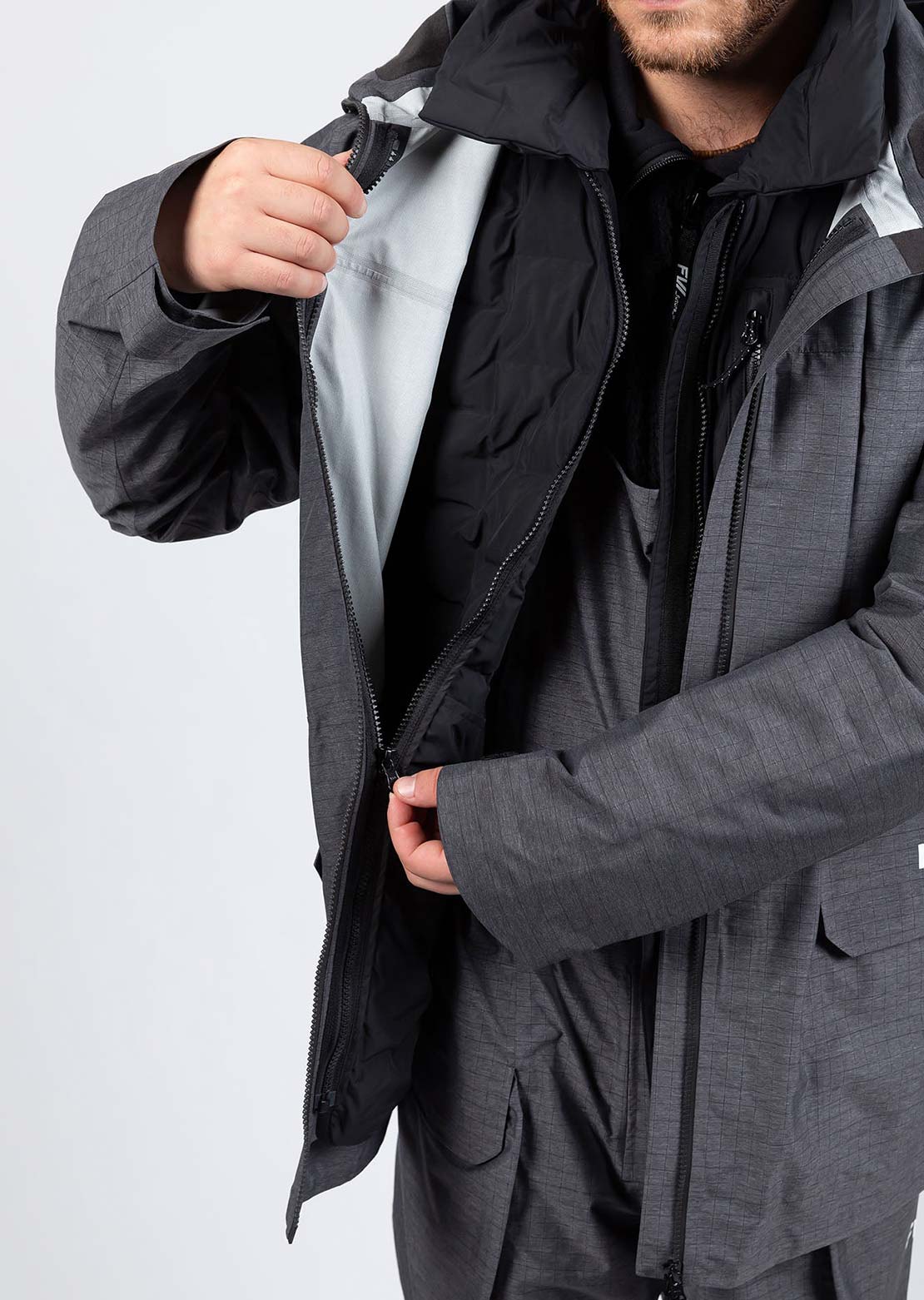 Forward Men&#39;s Catalyst Fusion 3-in-1 Jacket + Insulator Slate Black