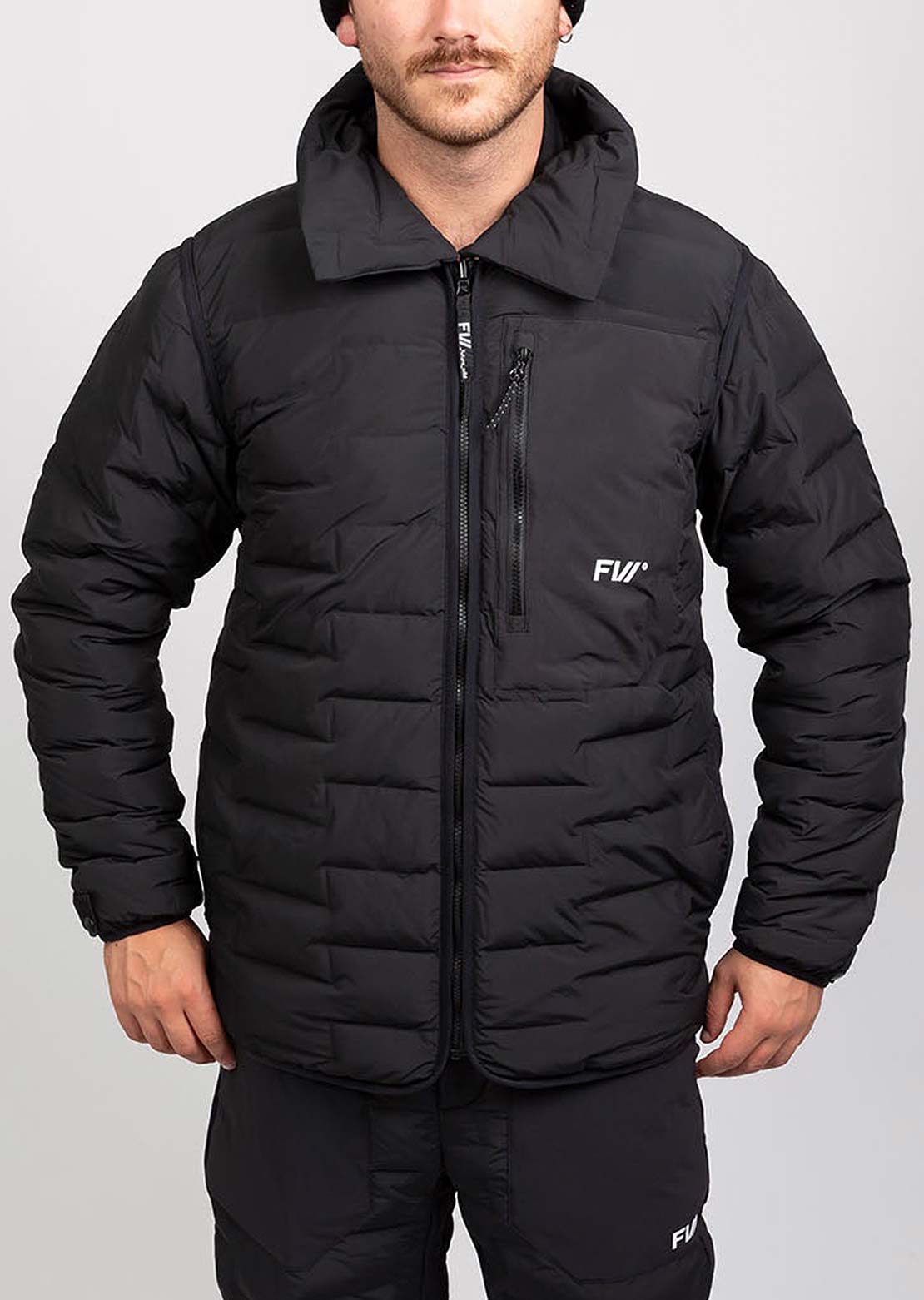 Forward Men&#39;s Catalyst Fusion Pre-Baffled Insulator Jacket Jet Black