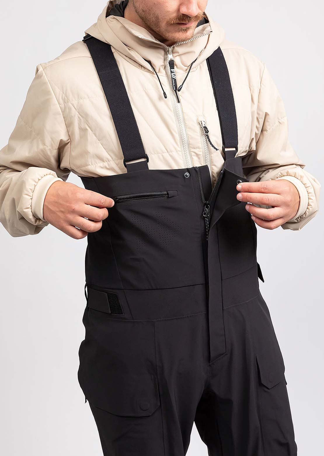 Forward Men's Manifest Tour Lightweight 3L Shell Bib Pant Jet Black