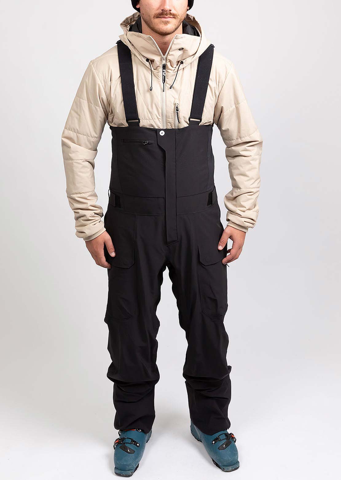 Forward Men's Manifest Tour Lightweight 3L Shell Bib Pant Jet Black