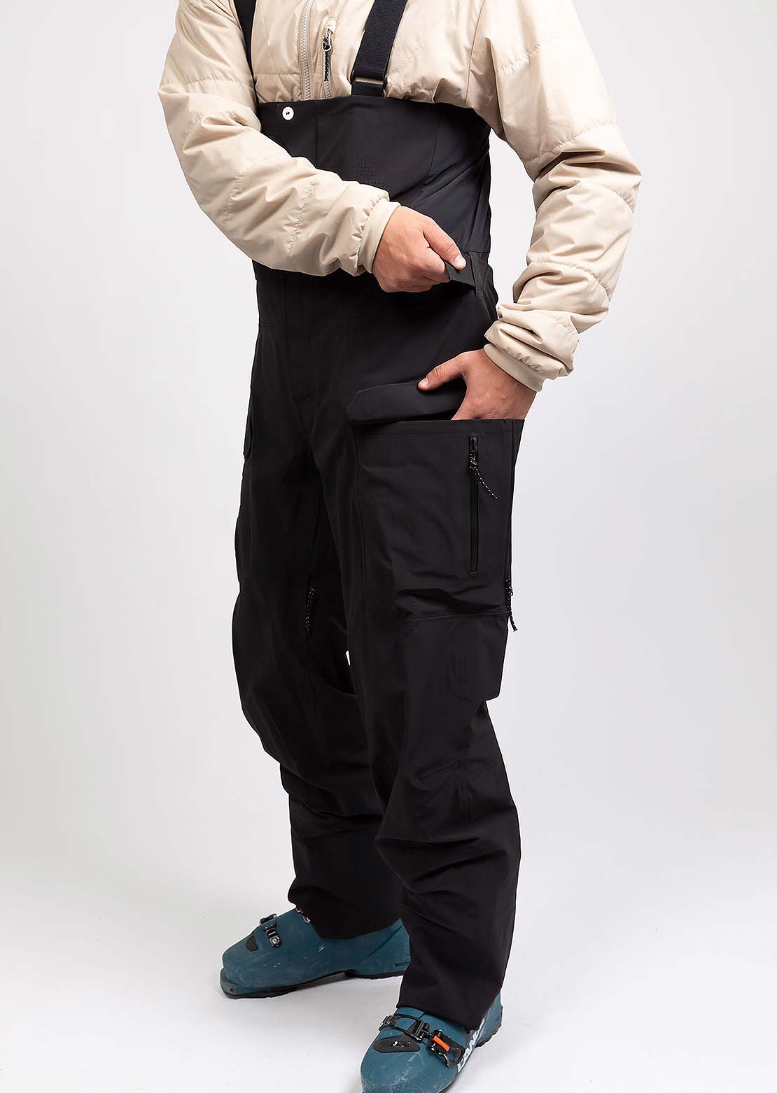 Forward Men's Manifest Tour Lightweight 3L Shell Bib Pant Jet Black