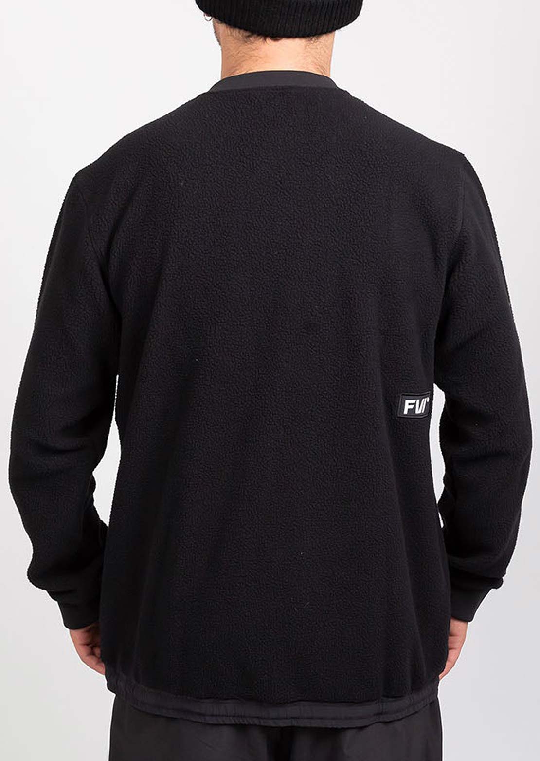 Forward Men&#39;s Root Sherpa Crew Jacket Jet Black