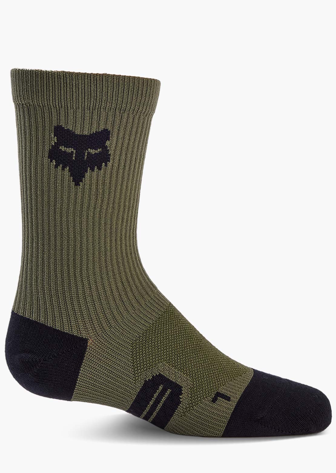 Fox Junior 6" Ranger Crew Socks Olive Green