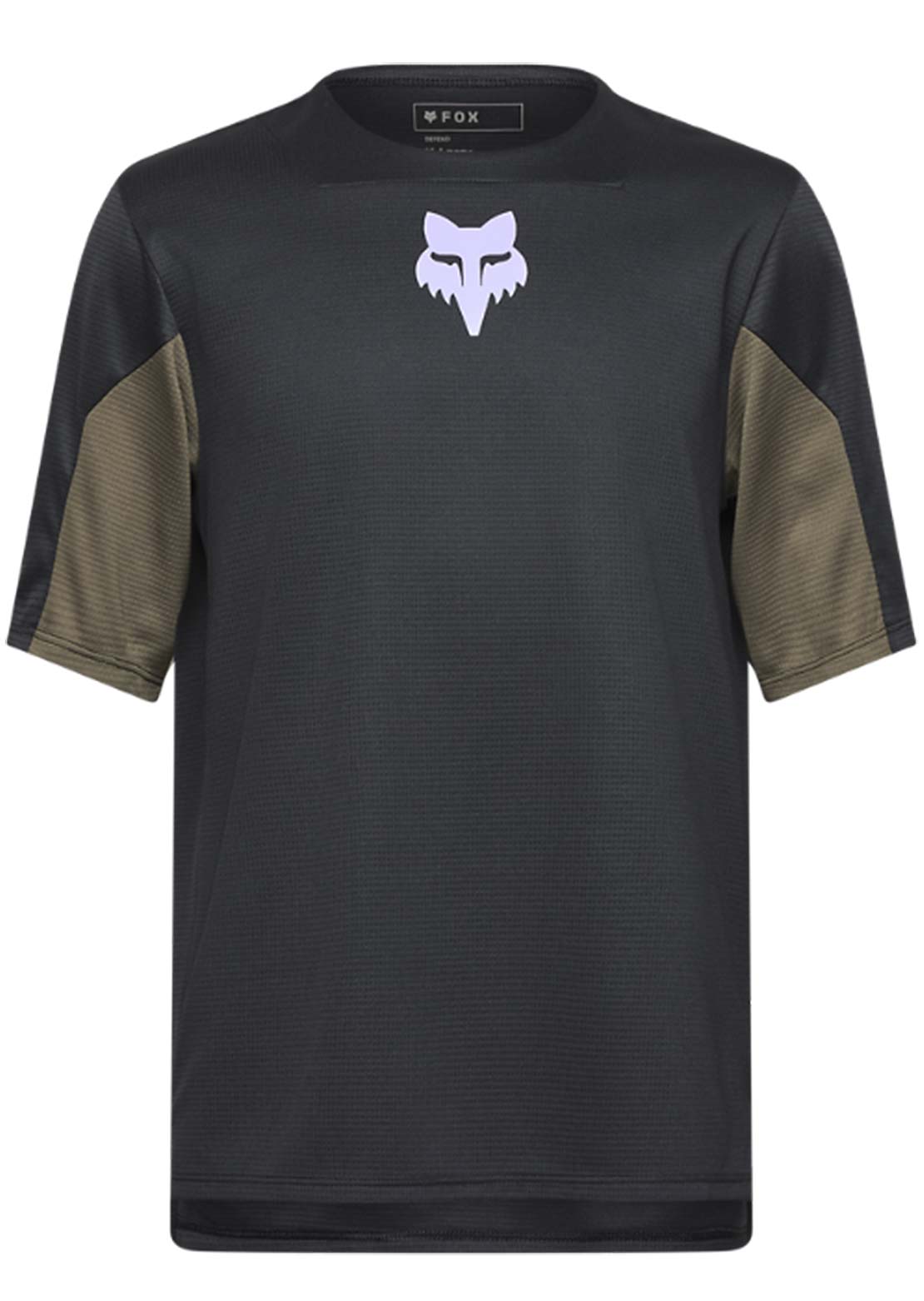 Fox Junior Defend Park Short Sleeve Mountain Bike Jersey Black