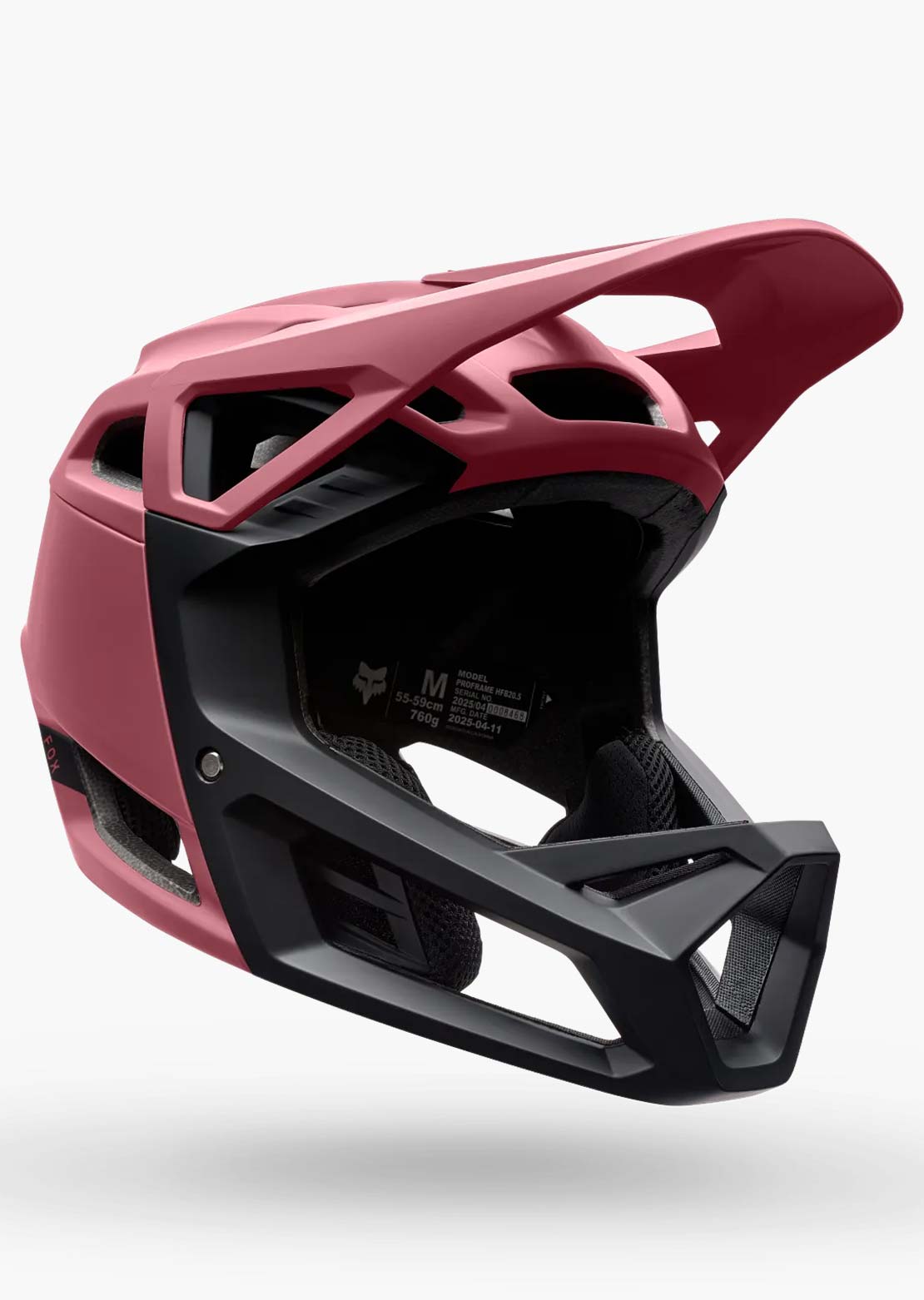 Fox Junior Proframe Solid Mountain Bike Helmet Dark Pink