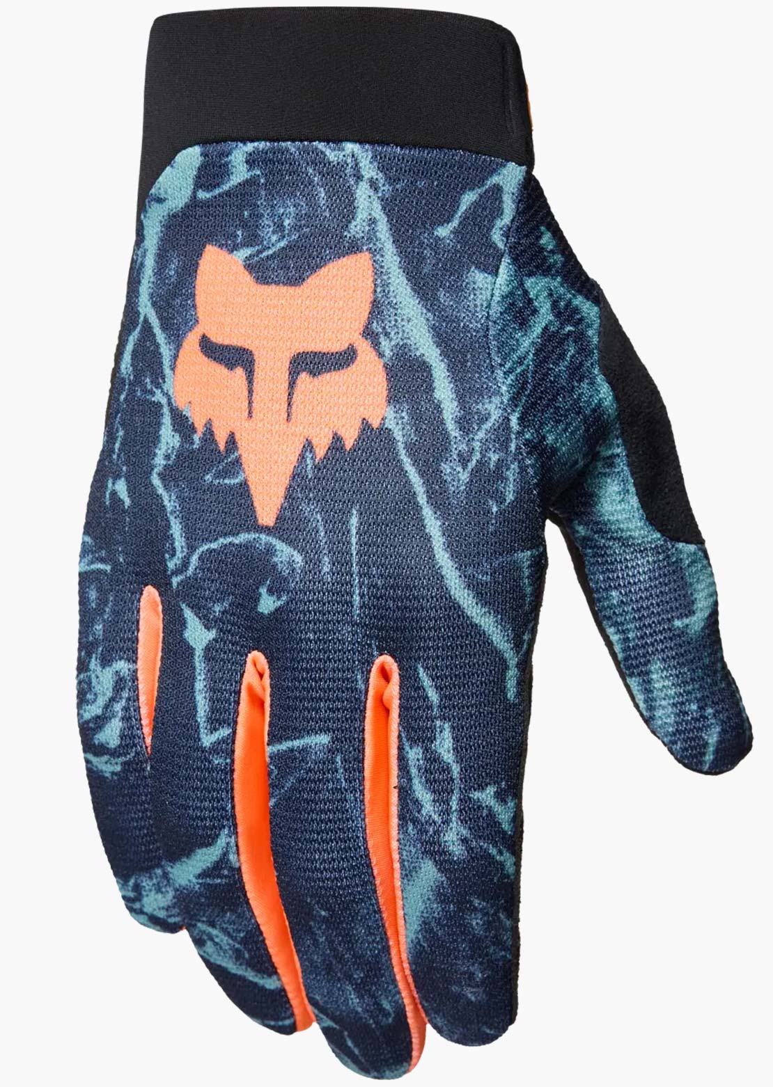 Fox Junior Ranger Image Print Mountain Bike Glovess Dark Blue