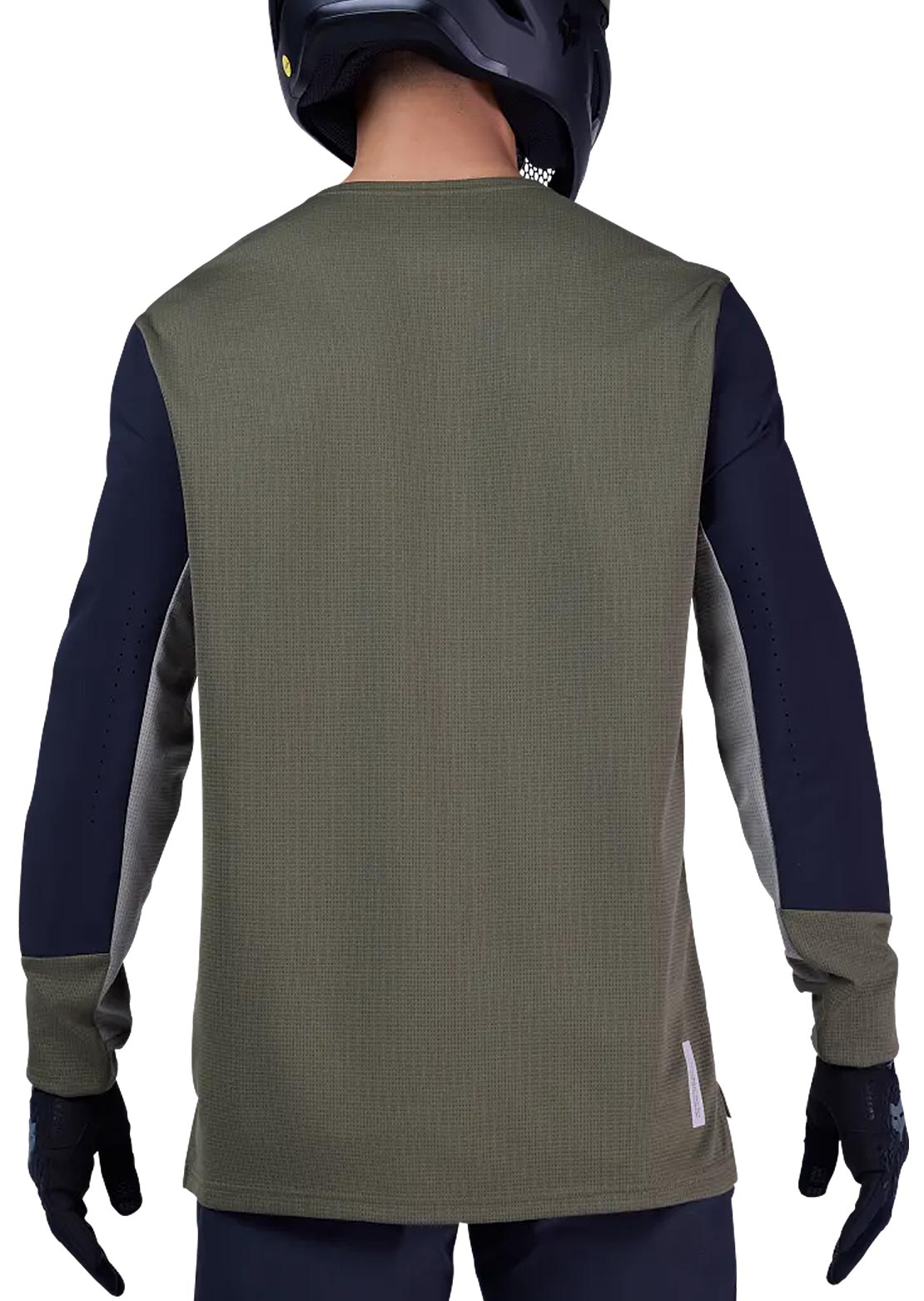 Fox Men's Defend Long Sleeve Mountain Bike Jersey Olive Green