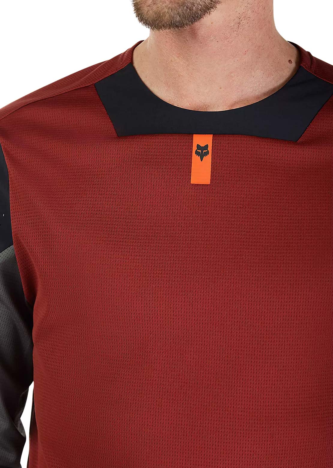 Fox Men's Defend Longsleeve Mountain Bike Jersey Rust