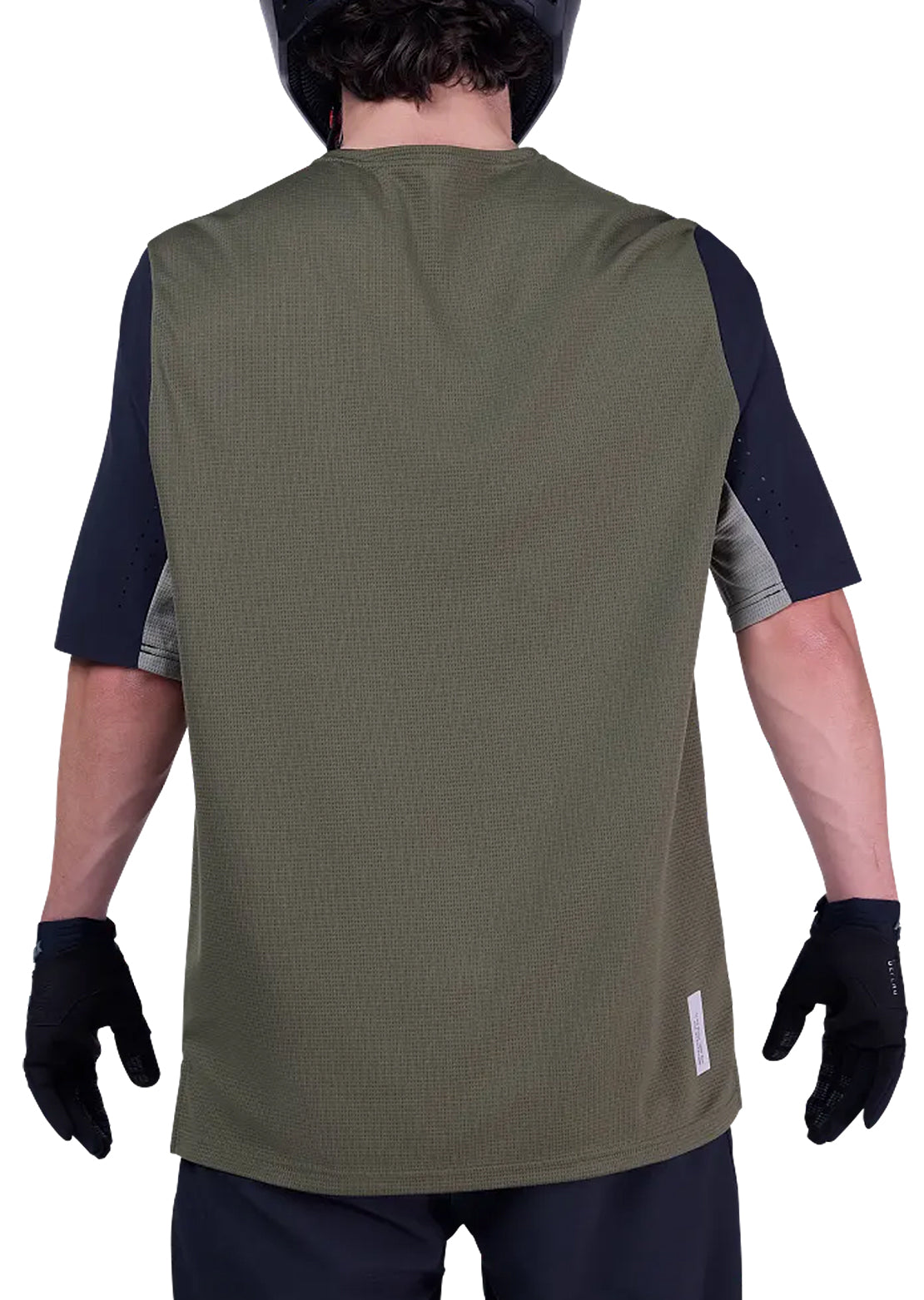 Fox Men's Defend Short Sleeve Mountain Bike Jersey Olive Green