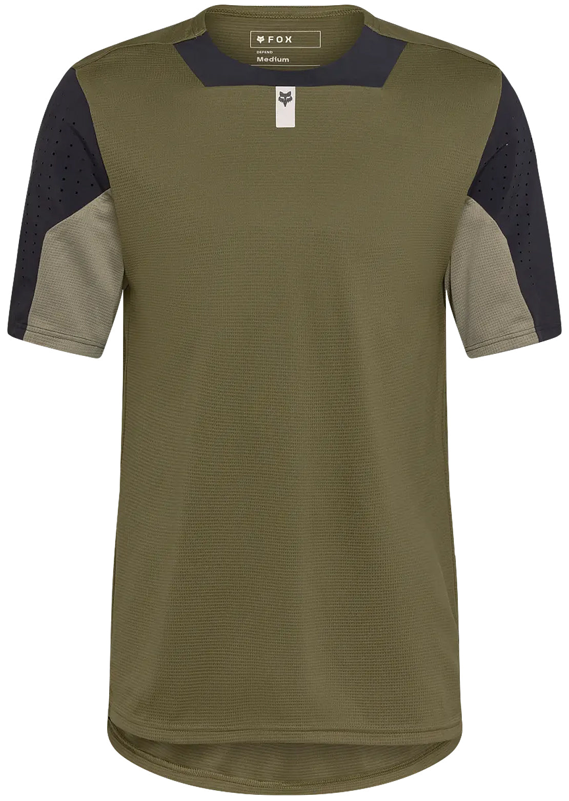 Fox Men's Defend Short Sleeve Mountain Bike Jersey Olive Green
