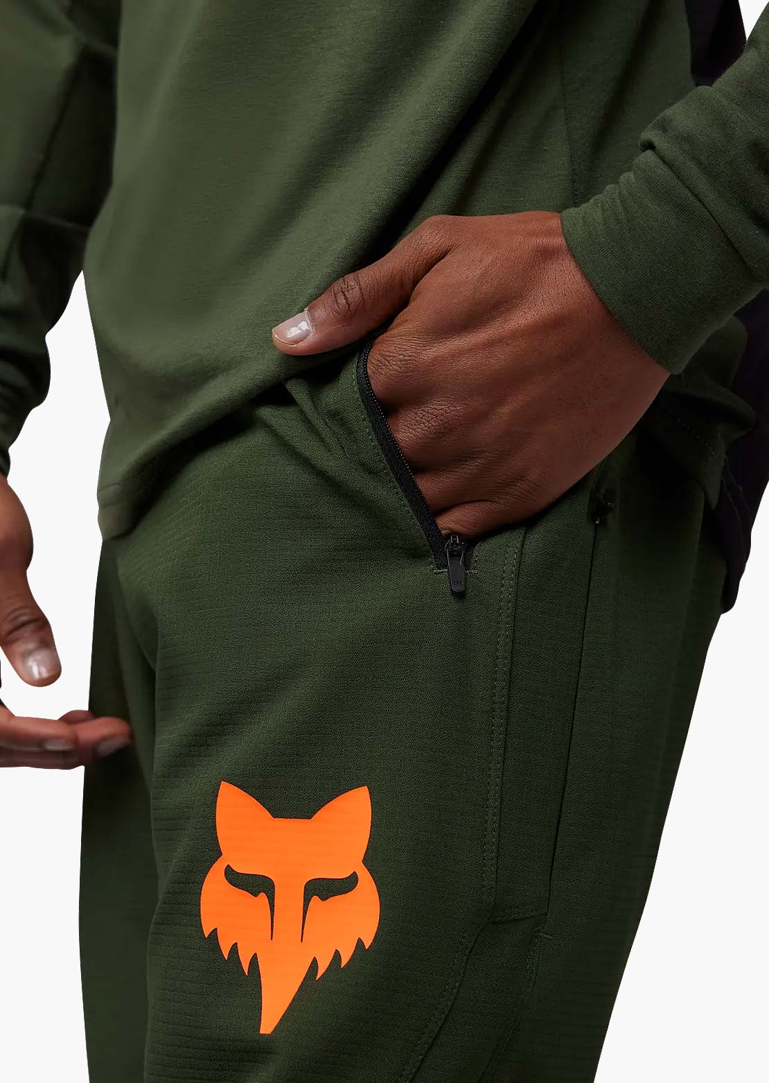 Fox Men's Defend Taunt Mountain Bike Pants Dark Sage Green