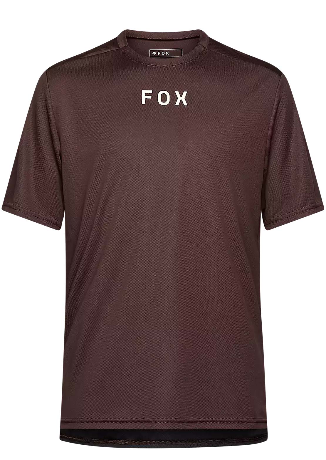 Fox Men's Ranger Wordmark Short Sleeve Mountain Bike Jersey Cocoa