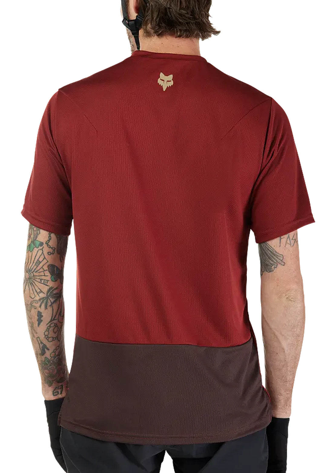 Fox Men's Ranger Wordmark Short Sleeve Mountain Bike Jersey Rust