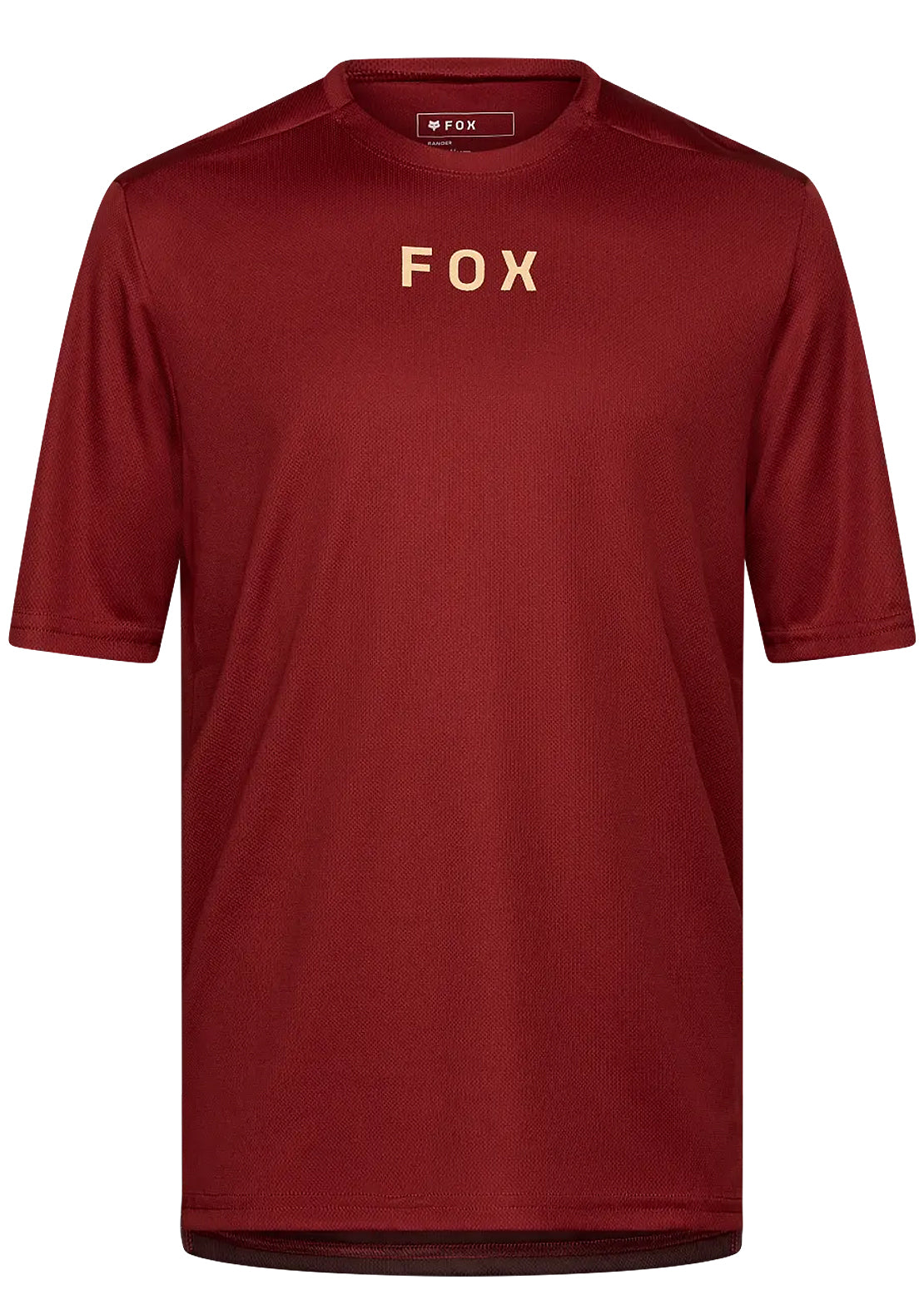 Fox Men's Ranger Wordmark Short Sleeve Mountain Bike Jersey Rust