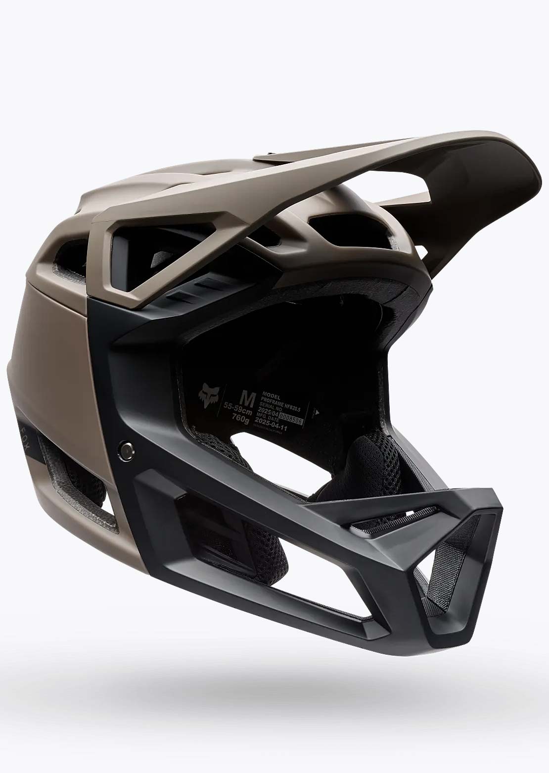 Fox Unisex Proframe Solid Mountain Bike Helmet Nutmeg