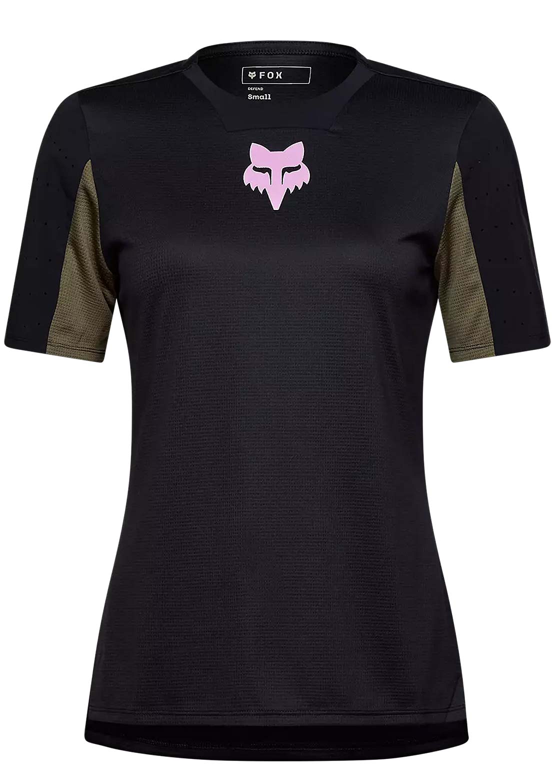 Fox Women's Defend Park Short Sleeve Mountain Bike Jersey Black