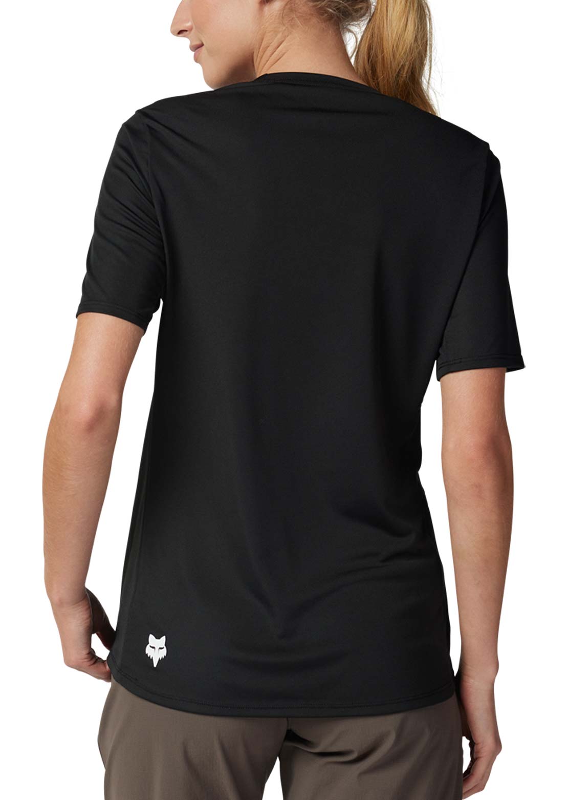 Fox Women's Ranger Short Sleeve Jersey Wordmark Black