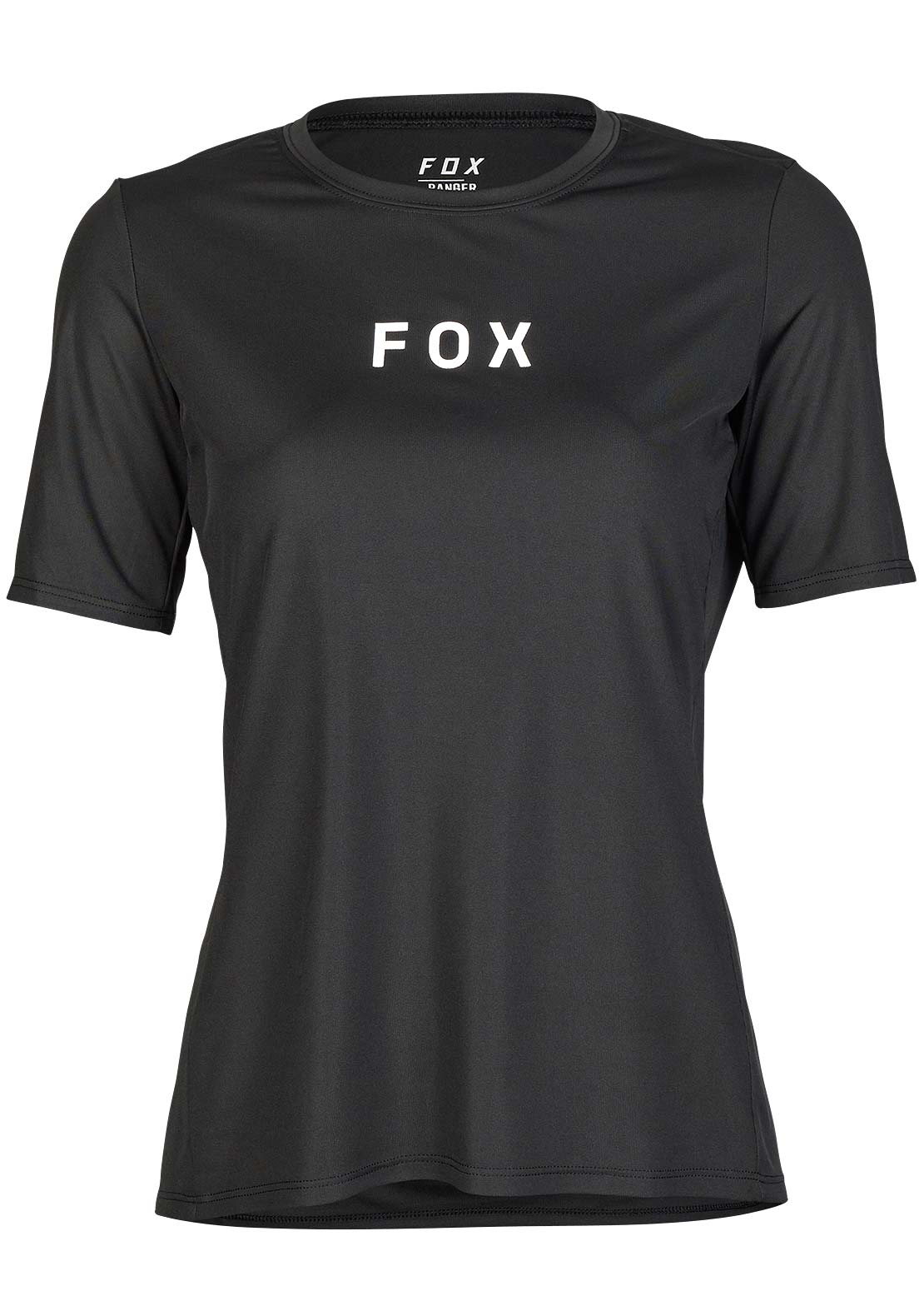 Fox Women's Ranger Short Sleeve Jersey Wordmark Black