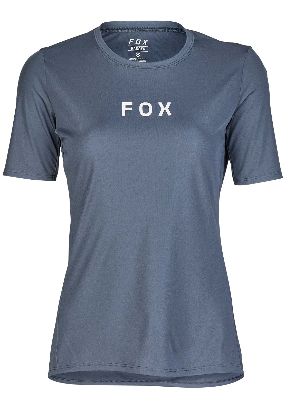 Fox Women's Ranger Short Sleeve Jersey Wordmark Graphite