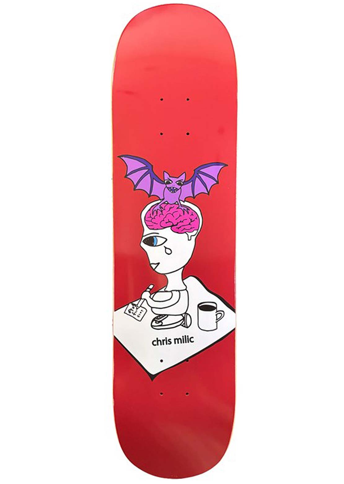 Frog Unisex Bat Brain Chris Milic Skateboard Deck Assorted