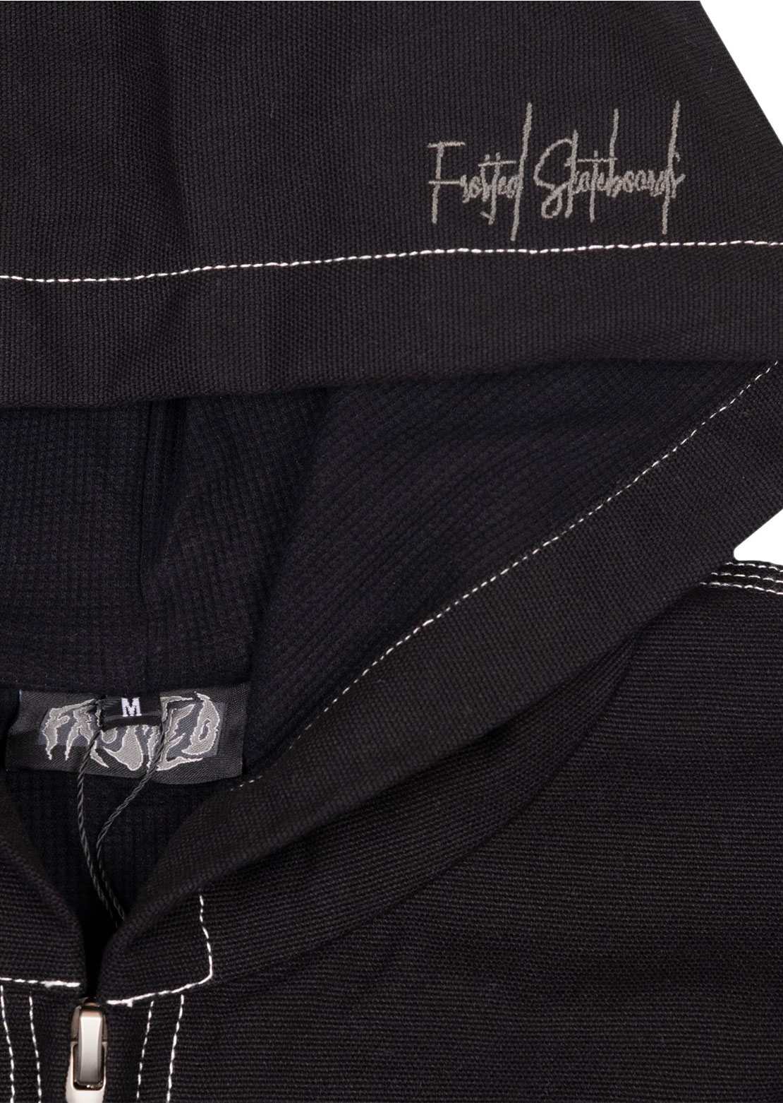 Frosted Men's Denim Jacket Off Black