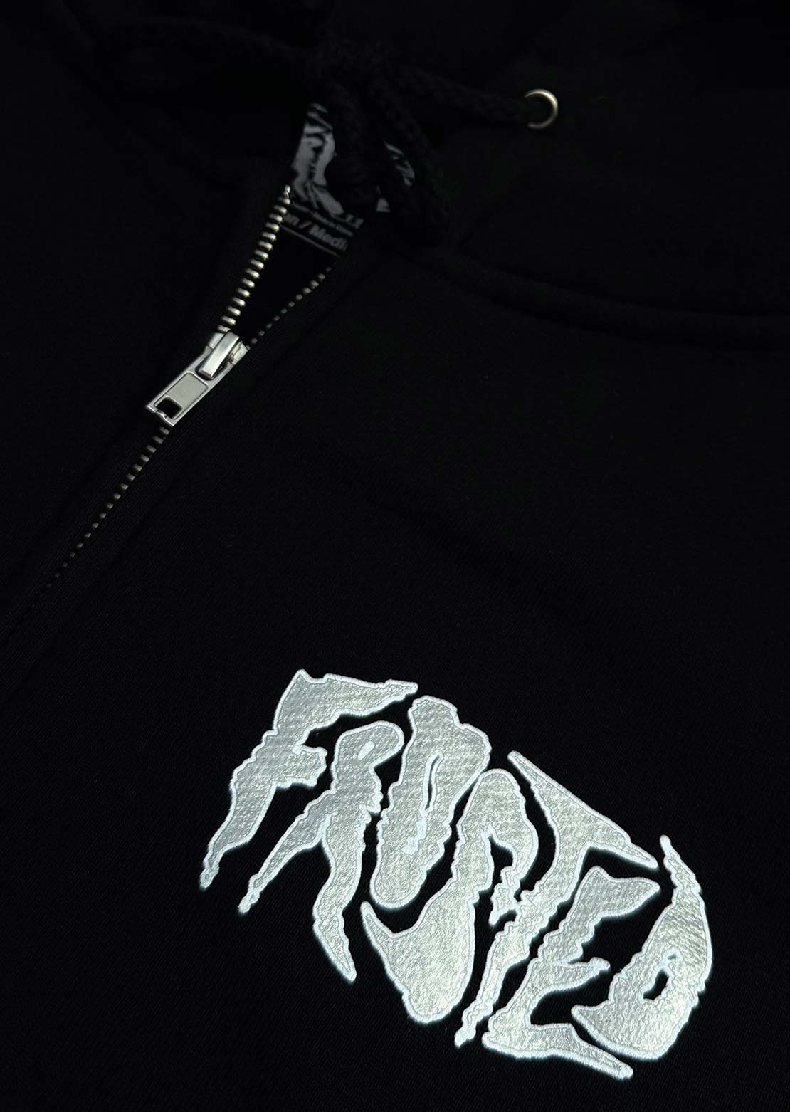 Frosted Men's Silver Glitch Classic Hood Black