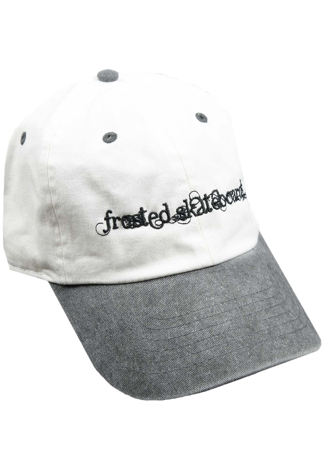 Frosted Unisex Angel's Cap Black/White