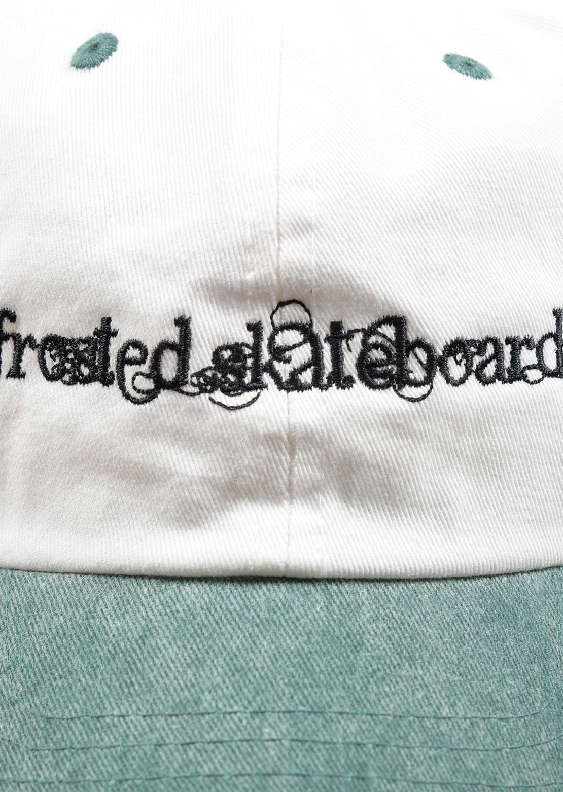 Frosted Unisex Angel's Cap Green/White