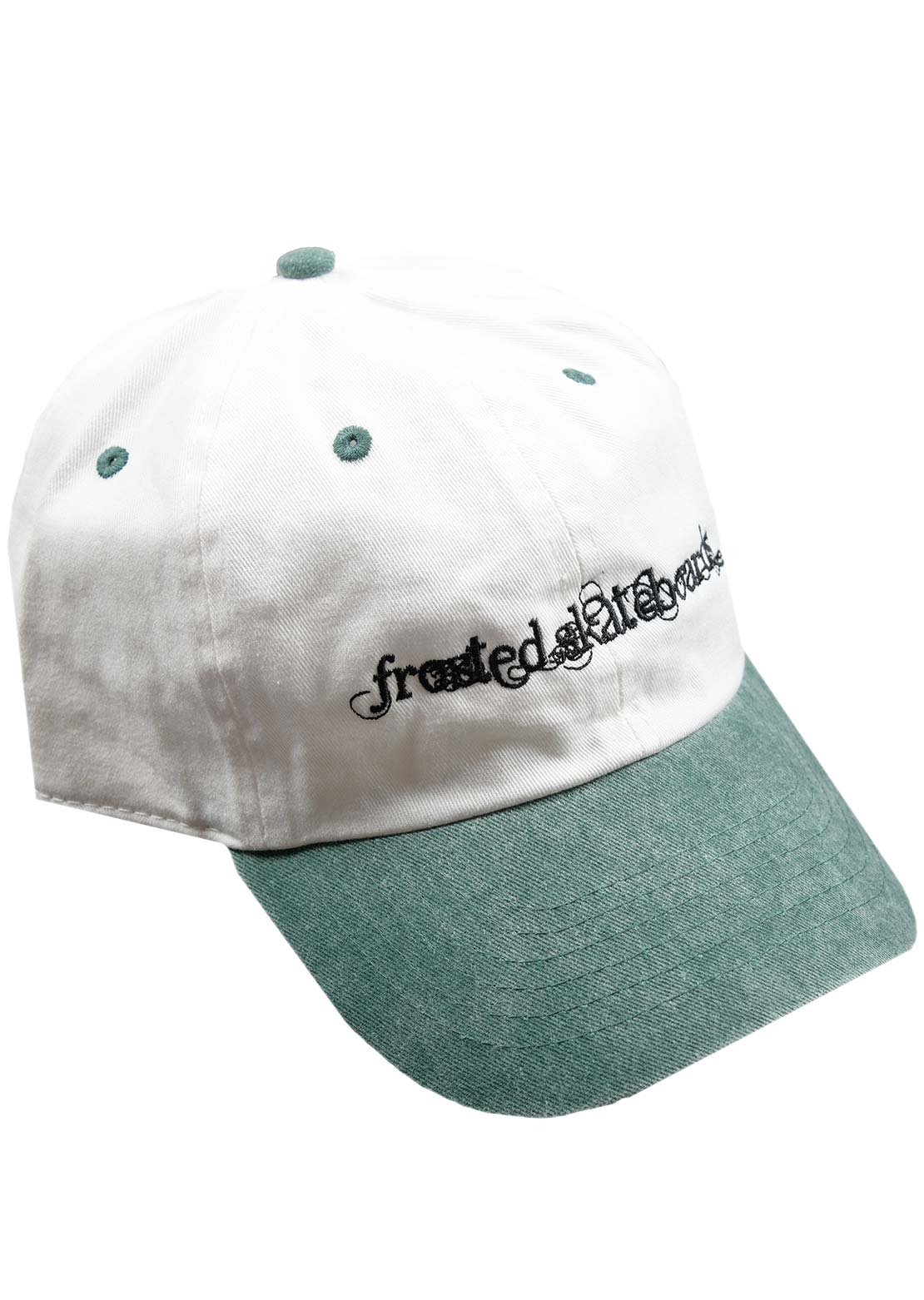 Frosted Unisex Angel's Cap Green/White