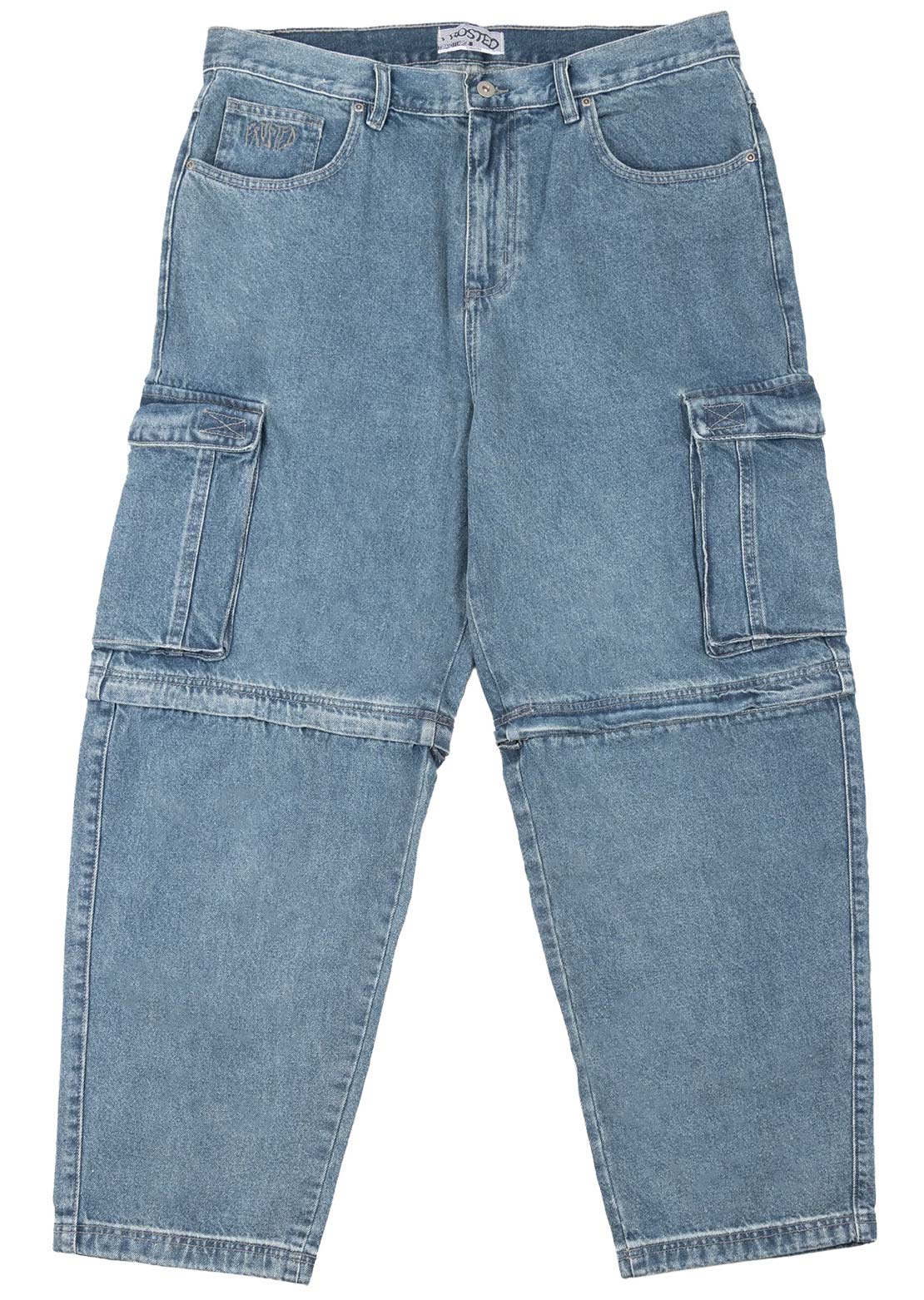 Frosted Unisex Cargo Transformer Pants