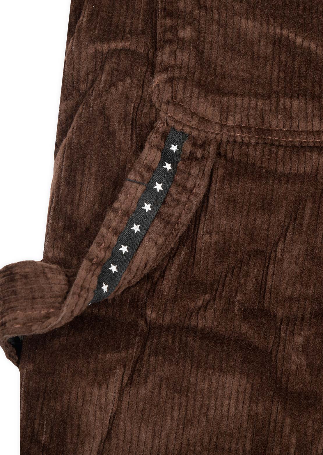 Frosted Unisex Carpenter Cords Shorts Coffee