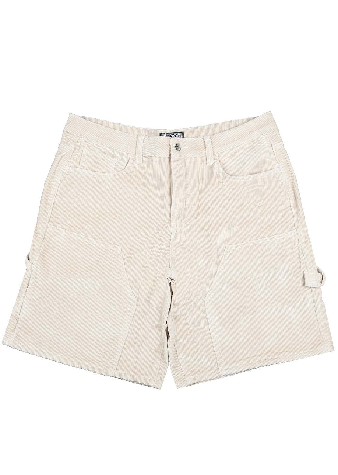 Frosted Unisex Carpenter Cords Shorts Smoked Grey
